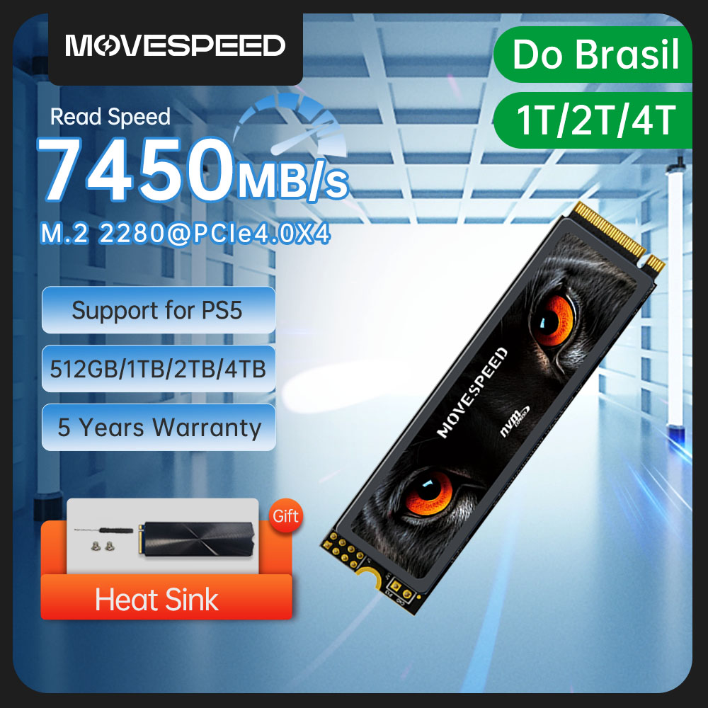 Samsung Ssd 980 Pro - MOVESPEED 7450 เมกะไบต์/วินาที SSD NVMe M.2