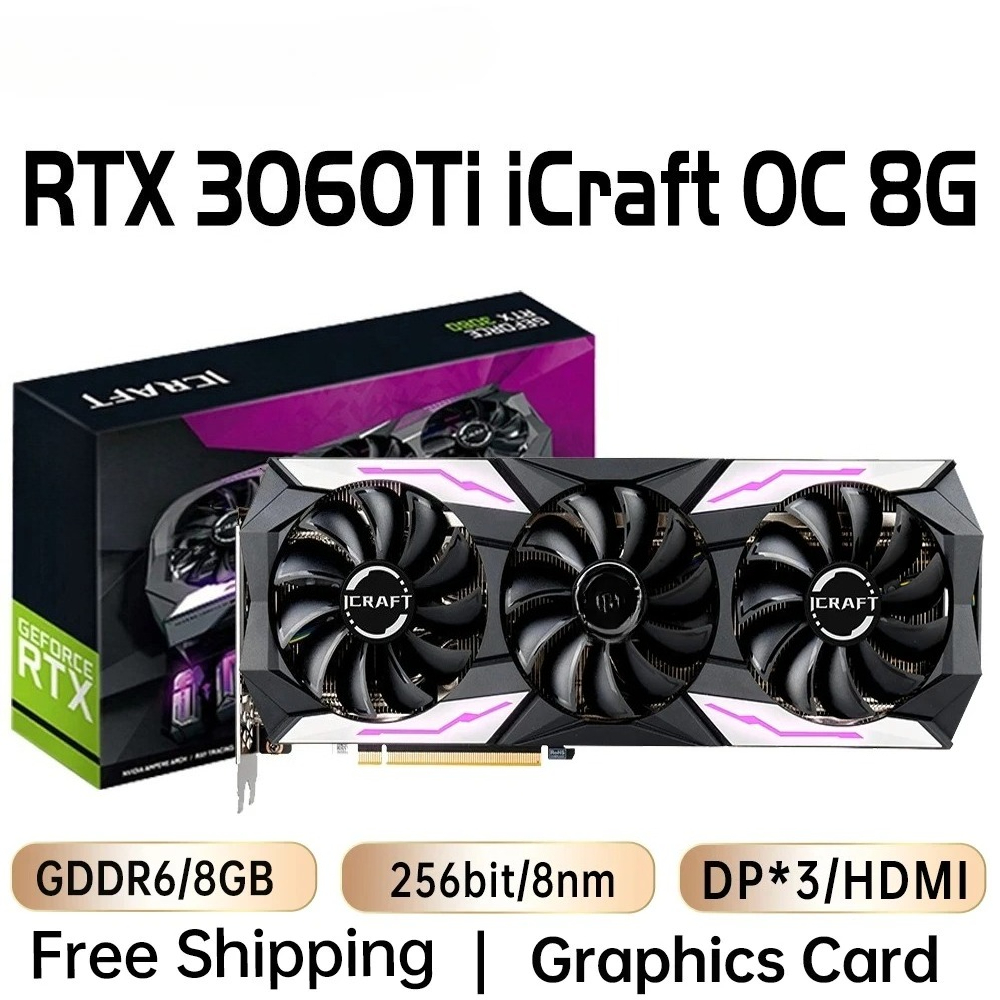 Nvidia Vga Rtx 4060 - การ์ดแสดงผลสำหรับเล่นเกม คอมพิวเตอร์ตั้งโต๊ะ อุปกรณ์เสริมคอมพิวเตอร์ MAXSUN การ์ดจอ RTX