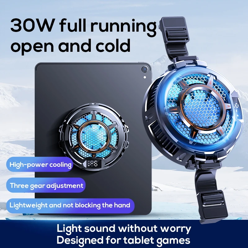 Laptop Accessories Cooling Pad - จอแสดงผลอุณหภูมิใหม่แท็บเล็ตแม่เหล็ก Cooler 30W Cooling หม้อน้ําสําหรับ iPad