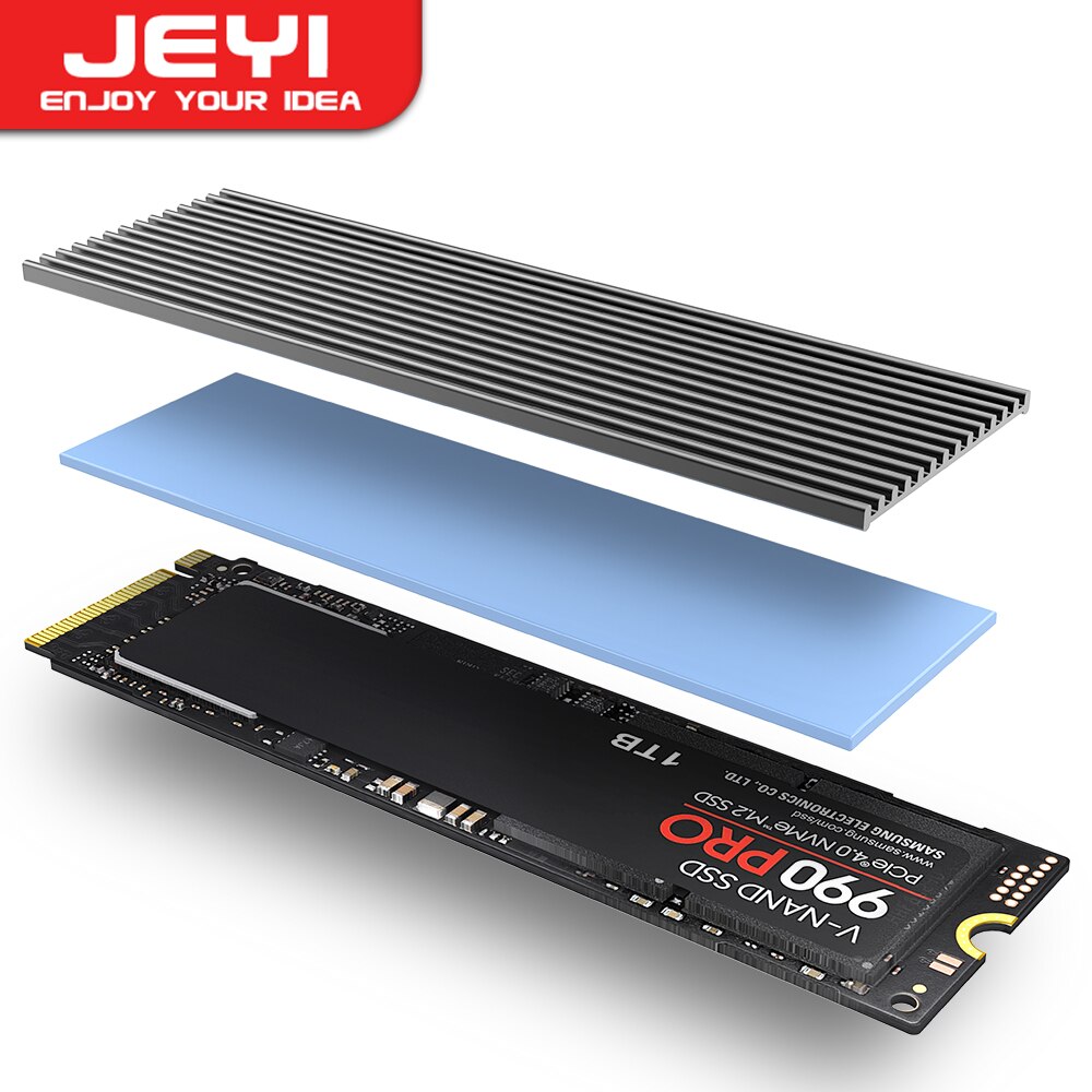 Laptop Accessories Cooling Pad - JEYI M.2 SSD ฮีทซิงค์,อลูมิเนียม NVMe หม้อน้ํา