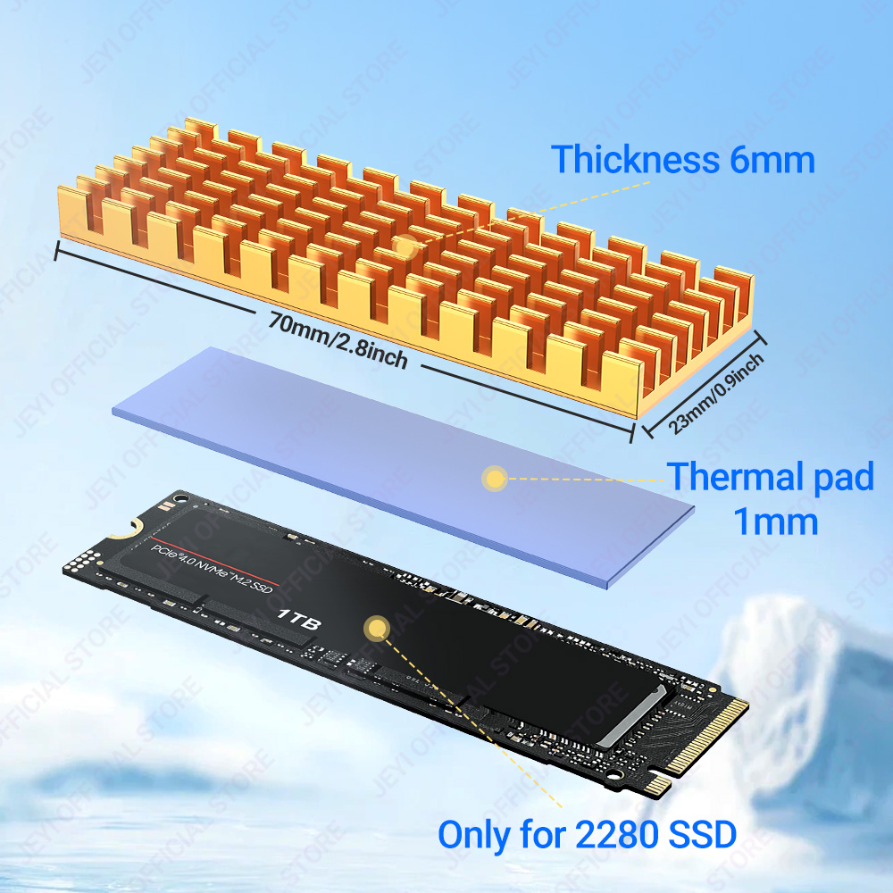 JEYI M.2 SSD ฮีทซิงค์อลูมิเนีย - External Nvme Ssd บทวิจารณ์และราคา