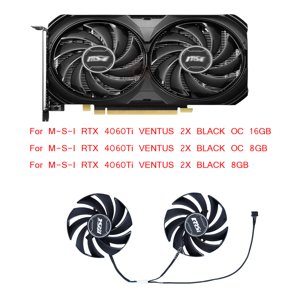 พัดลมการ์ดจอ GPU สำหรับ MSI RT - Nvidia Vga Rtx 4060 บทวิจารณ์และราคา