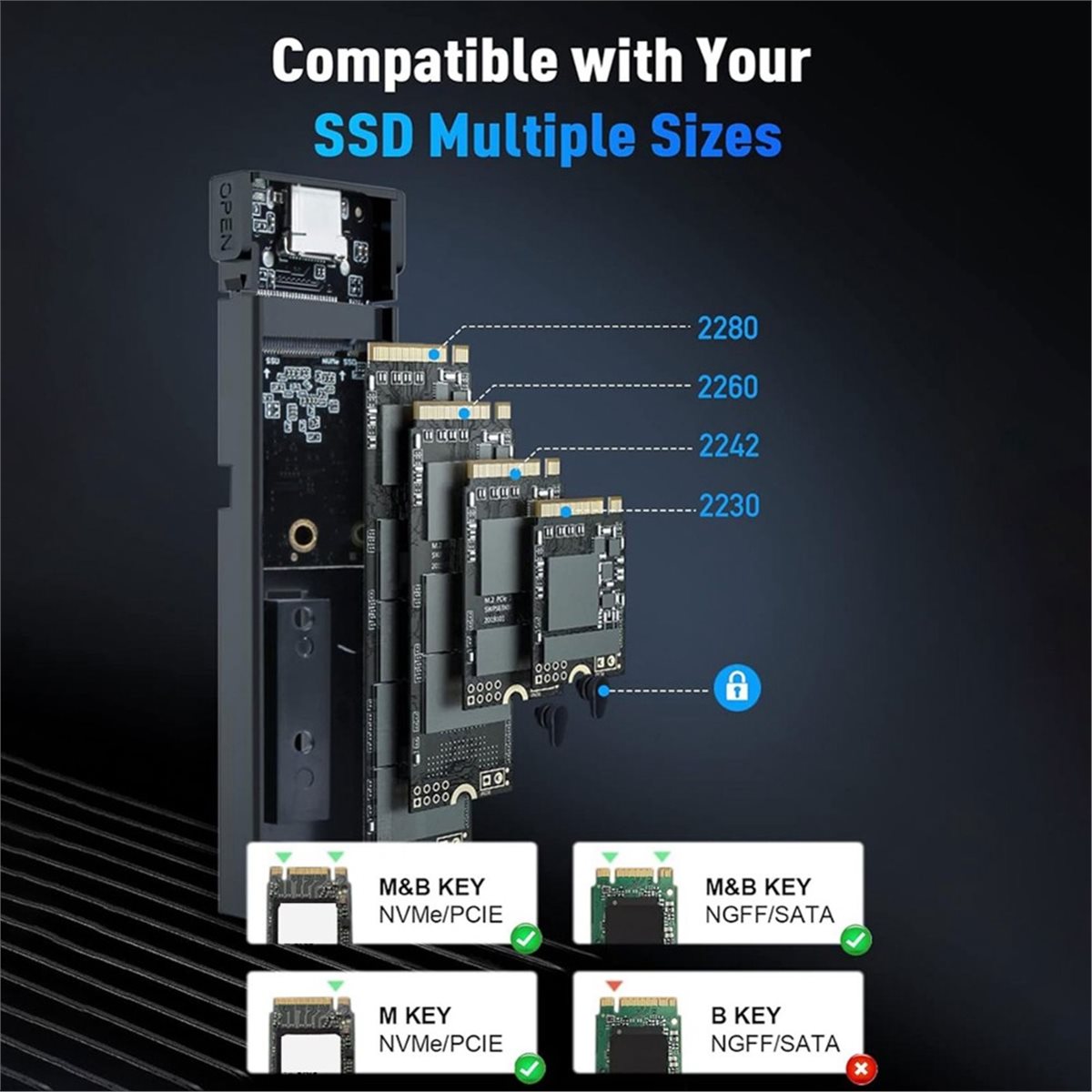 อัปเดต M.2 NVME SATA SSD Enclo - External Nvme Ssd บทวิจารณ์และราคา