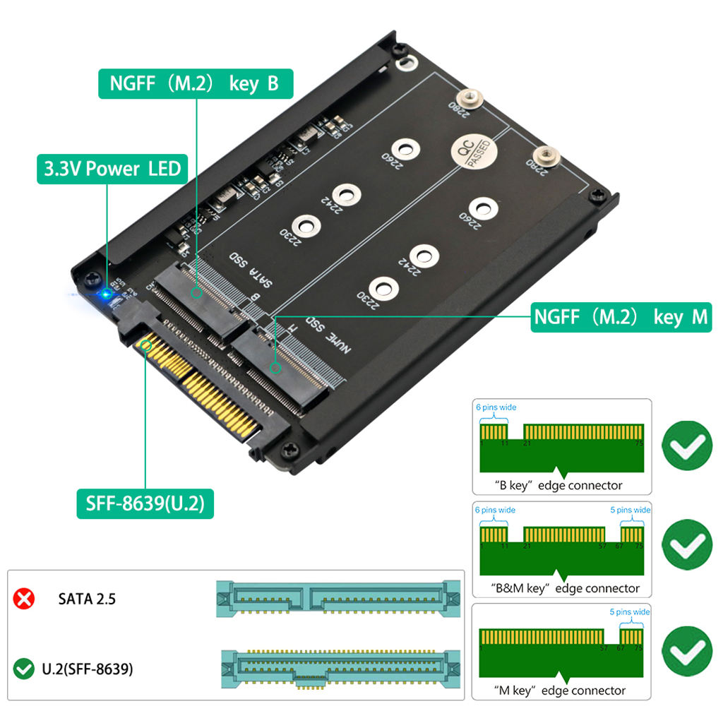 อะแดปเตอร์ SSD M2 SSD เป็นอะแด - External Nvme Ssd บทวิจารณ์และราคา